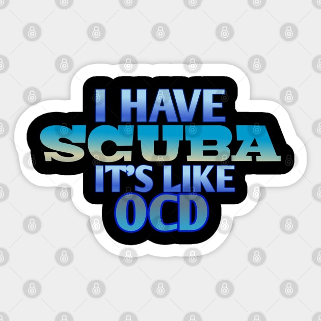 Scuba diving designs Sticker by Coreoceanart